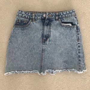Forever 21 Light-Wash Denim Skirt
